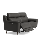 Revel Small 3 Seater Recliner Sofa - 2.5 Seater Sofa with 2 Power Recliners (Compact) Cat 20S - Power Recliner with USB — NWS-517E SHALE GREY, gallery image 1