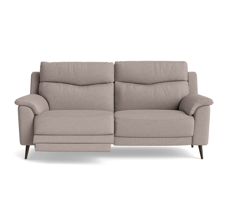 Revel Small 3 Seater Recliner Sofa - 2.5 Seater Sofa with 2 Power Recliners (Compact) Fabric Sterling Home BFA-BLJ-22 DOVE GREY 1