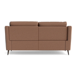Revel Small 3 Seater Recliner Sofa - 2.5 Seater Sofa with 2 Power Recliners (Compact) Fabric - Power Recliner with USB — BFA-BLJ-04 TOBACCO, gallery image 2