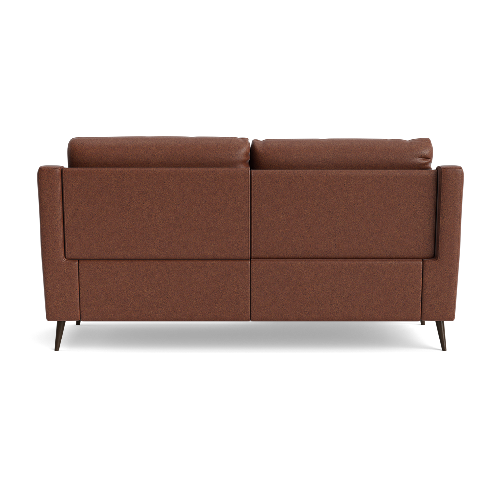 Revel Small 3 Seater Recliner Sofa - 2.5 Seater Sofa with 2 Power Recliners (Compact) Fabric - Power Recliner with USB — BFA-BLJ-05 HAZELNUT, gallery image 2