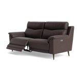 Revel Small 3 Seater Recliner Sofa - 2.5 Seater Sofa with 2 Power Recliners (Compact) Fabric - Power Recliner with USB — BFA-BLJ-088 CHARCOAL GREY, gallery image 3