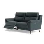 Revel Small 3 Seater Recliner Sofa - 2.5 Seater Sofa with 2 Power Recliners (Compact) Fabric - Power Recliner with USB — BFA-BLJ-2047 LAKE GREEN, gallery image 3