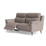 Revel Small 3 Seater Recliner Sofa - 2.5 Seater Sofa with 2 Power Recliners (Compact) Fabric - Power Recliner with USB — BFA-BLJ-22 DOVE GREY, gallery image 3