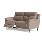 Revel Small 3 Seater Recliner Sofa - 2.5 Seater Sofa with 2 Power Recliners (Compact) Fabric - Power Recliner with USB — BFA-BLJ-946 SILVER GREY, gallery image 3