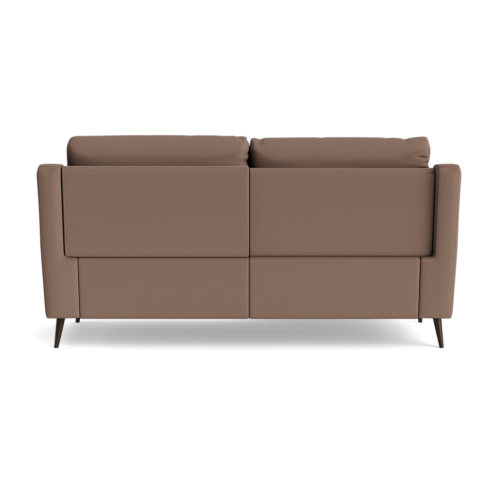 Revel Small 3 Seater Recliner Sofa - 2.5 Seater Sofa with 2 Power Recliners (Compact) Fabric - Power Recliner with USB — BFA-MAD-05 DARK TAUPE, gallery image 2