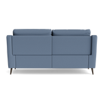 Revel Small 3 Seater Recliner Sofa - 2.5 Seater Sofa with 2 Power Recliners (Compact) Fabric - Power Recliner with USB — BFA-MAD-08 PACIFIC BLUE, gallery image 2
