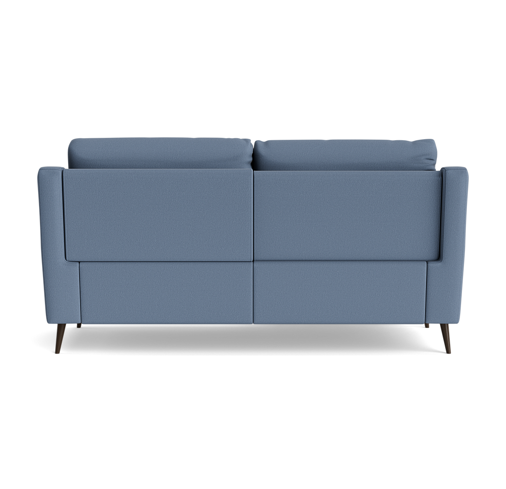 Revel Small 3 Seater Recliner Sofa - 2.5 Seater Sofa with 2 Power Recliners (Compact) Fabric - Power Recliner with USB — BFA-MAD-08 PACIFIC BLUE, gallery image 2