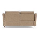 Revel Small 3 Seater Recliner Sofa - 2.5 Seater Sofa with 2 Power Recliners (Compact) Fabric - Power Recliner with USB — FAB-CAN-170 MUSHROOM, gallery image 2