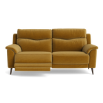 Revel Small 3 Seater Recliner Sofa - 2.5 Seater Sofa with 2 Power Recliners (Compact) Fabric - Power Recliner with USB 3 Seater Sofas Sterling Home 9 FAB-CAN-273 FENNELSEED