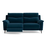 Revel Small 3 Seater Recliner Sofa - 2.5 Seater Sofa with 2 Power Recliners (Compact) Fabric - Power Recliner with USB 3 Seater Sofas Sterling Home 10 FAB-CAN-330 STEEL BLUE