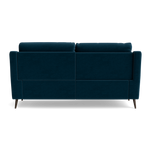 Revel Small 3 Seater Recliner Sofa - 2.5 Seater Sofa with 2 Power Recliners (Compact) Fabric - Power Recliner with USB — FAB-CAN-330 STEEL BLUE, gallery image 2