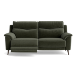 Revel Small 3 Seater Recliner Sofa - 2.5 Seater Sofa with 2 Power Recliners (Compact) Fabric - Power Recliner with USB 3 Seater Sofas Sterling Home 11 FAB-CAN-352 FORREST GREEN