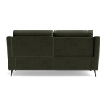 Revel Small 3 Seater Recliner Sofa - 2.5 Seater Sofa with 2 Power Recliners (Compact) Fabric - Power Recliner with USB — FAB-CAN-352 FORREST GREEN, gallery image 2
