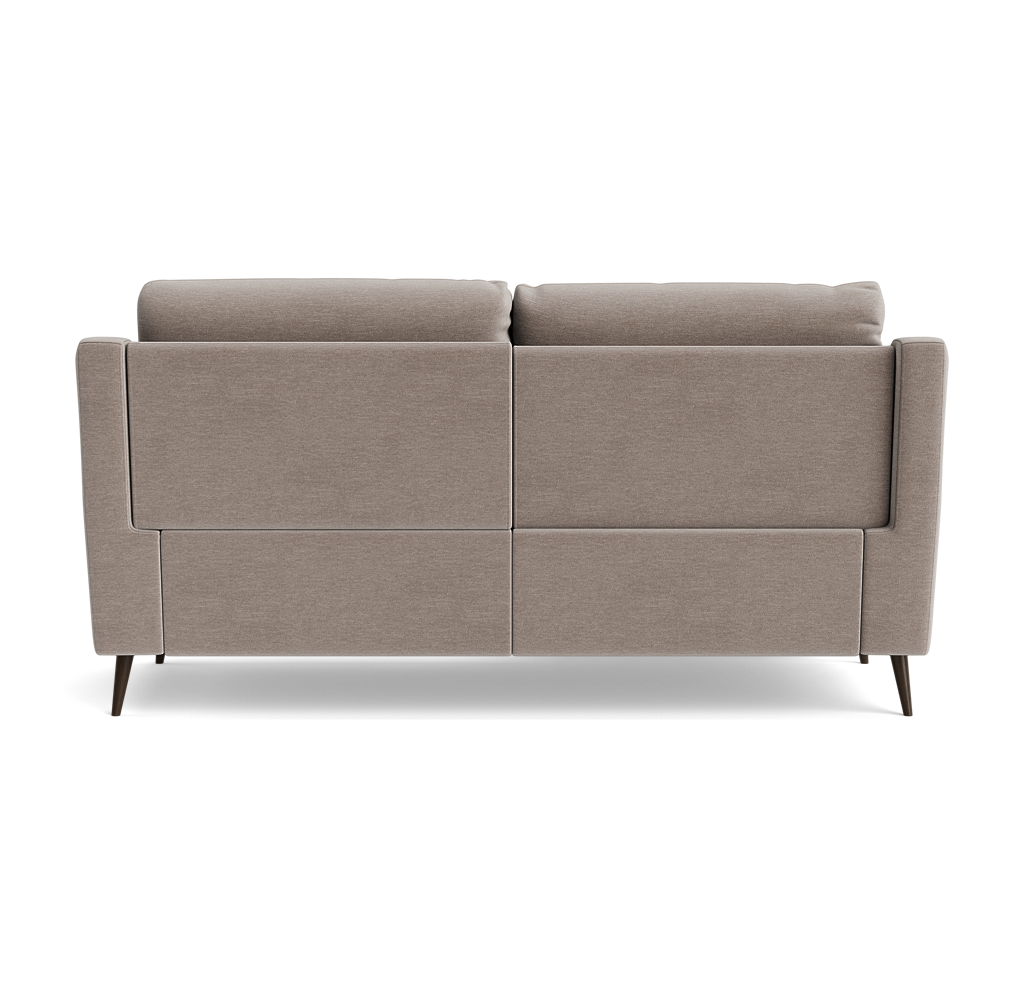 Revel Small 3 Seater Recliner Sofa - 2.5 Seater Sofa with 2 Power Recliners (Compact) Fabric - Power Recliner with USB — FAB-CAN-452 GREY MIST, gallery image 2