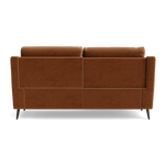 Revel Small 3 Seater Recliner Sofa - 2.5 Seater Sofa with 2 Power Recliners (Compact) Fabric - Power Recliner with USB — FAB-CAN-500 CARAMEL, gallery image 2