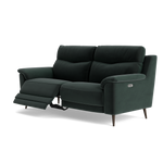 Revel Small 3 Seater Recliner Sofa - 2.5 Seater Sofa with 2 Power Recliners (Compact) Fabric - Power Recliner with USB — FAB-MEG-21  CHARCOAL GREY, gallery image 3