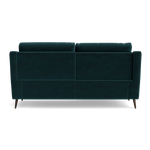 Revel Small 3 Seater Recliner Sofa - 2.5 Seater Sofa with 2 Power Recliners (Compact) Fabric - Power Recliner with USB — FAB-MEG-36  LAKE GREEN, gallery image 2