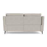 Revel Small 3 Seater Recliner Sofa - 2.5 Seater Sofa with 2 Power Recliners (Compact) Fabric - Power Recliner with USB — FAB-MIL-104 OYSTER, gallery image 2