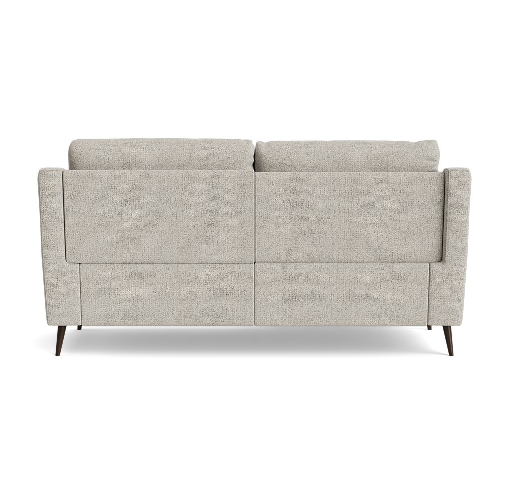 Revel Small 3 Seater Recliner Sofa - 2.5 Seater Sofa with 2 Power Recliners (Compact) Fabric - Power Recliner with USB — FAB-MIL-104 OYSTER, gallery image 2