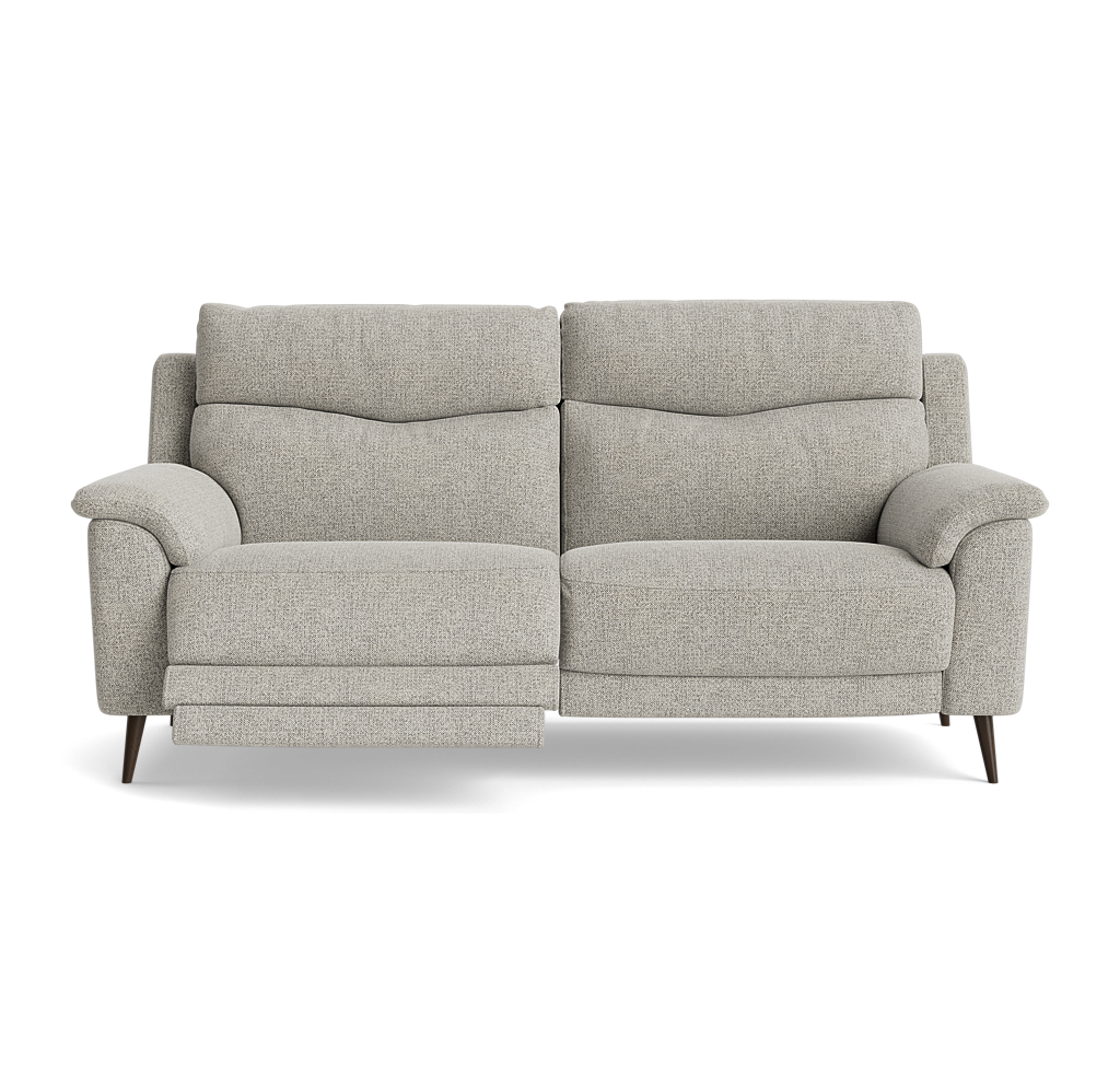 Revel Small 3 Seater Recliner Sofa - 2.5 Seater Sofa with 2 Power Recliners (Compact) Fabric - Power Recliner with USB 3 Seater Sofas Sterling Home 15 FAB-MIL-105 IRON