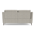 Revel Small 3 Seater Recliner Sofa - 2.5 Seater Sofa with 2 Power Recliners (Compact) Fabric - Power Recliner with USB — FAB-MIL-105  IRON, gallery image 2