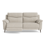 Revel Small 3 Seater Recliner Sofa - 2.5 Seater Sofa with 2 Power Recliners (Compact) Fabric - Power Recliner with USB 3 Seater Sofas Sterling Home 16 FAB-MIL-110 SAND