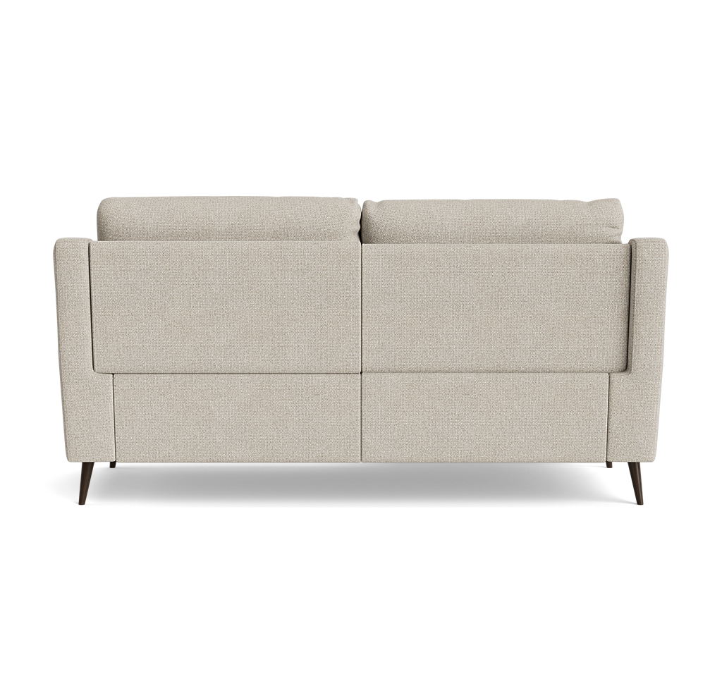 Revel Small 3 Seater Recliner Sofa - 2.5 Seater Sofa with 2 Power Recliners (Compact) Fabric - Power Recliner with USB — FAB-MIL-110 SAND, gallery image 2