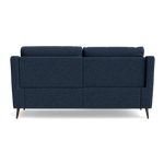 Revel Small 3 Seater Recliner Sofa - 2.5 Seater Sofa with 2 Power Recliners (Compact) Fabric - Power Recliner with USB — FAB-MIL-303 NAVY, gallery image 2