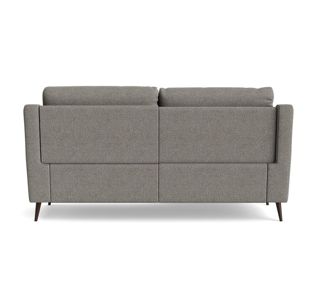 Revel Small 3 Seater Recliner Sofa - 2.5 Seater Sofa with 2 Power Recliners (Compact) Fabric - Power Recliner with USB — FAB-MIL-451 PEWTER, gallery image 2