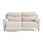 Revel Small 3 Seater Recliner Sofa - 2.5 Seater Sofa with 2 Power Recliners (Compact) Fabric - Power Recliner with USB 3 Seater Sofas Sterling Home 20 FAB-NTS - 01 CREAM