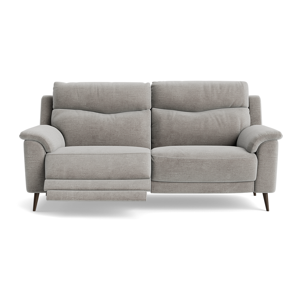 Revel Small 3 Seater Recliner Sofa - 2.5 Seater Sofa with 2 Power Recliners (Compact) Fabric - Power Recliner with USB 3 Seater Sofas Sterling Home 22 FAB-NTS - 11 DOVE