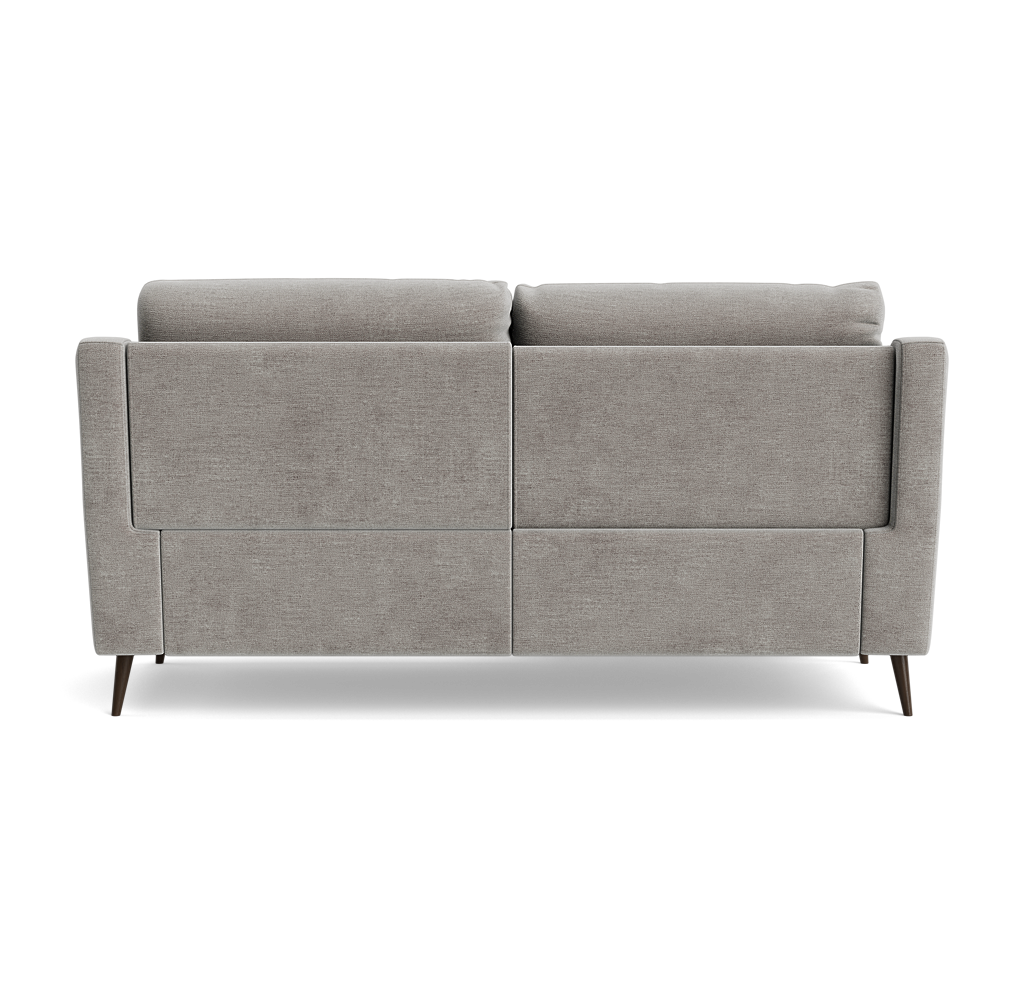 Revel Small 3 Seater Recliner Sofa - 2.5 Seater Sofa with 2 Power Recliners (Compact) Fabric - Power Recliner with USB — FAB-NTS - 11 DOVE, gallery image 2