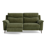 Revel Small 3 Seater Recliner Sofa - 2.5 Seater Sofa with 2 Power Recliners (Compact) Fabric - Power Recliner with USB 3 Seater Sofas Sterling Home 23 FAB-NTS - 16 OLIVE GREEN