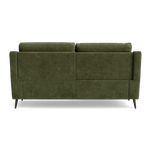Revel Small 3 Seater Recliner Sofa - 2.5 Seater Sofa with 2 Power Recliners (Compact) Fabric - Power Recliner with USB — FAB-NTS - 16 OLIVE GREEN, gallery image 2