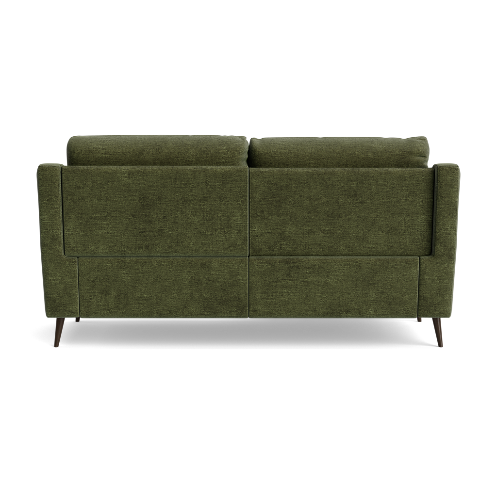 Revel Small 3 Seater Recliner Sofa - 2.5 Seater Sofa with 2 Power Recliners (Compact) Fabric - Power Recliner with USB — FAB-NTS - 16 OLIVE GREEN, gallery image 2