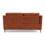 Revel Small 3 Seater Recliner Sofa - 2.5 Seater Sofa with 2 Power Recliners (Compact) Fabric - Power Recliner with USB — FAB-NTS - 17 TERRACOTTA, gallery image 2