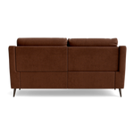 Revel Small 3 Seater Recliner Sofa - 2.5 Seater Sofa with 2 Power Recliners (Compact) Fabric - Power Recliner with USB — SFA-PEY-06 CARAMEL, gallery image 2