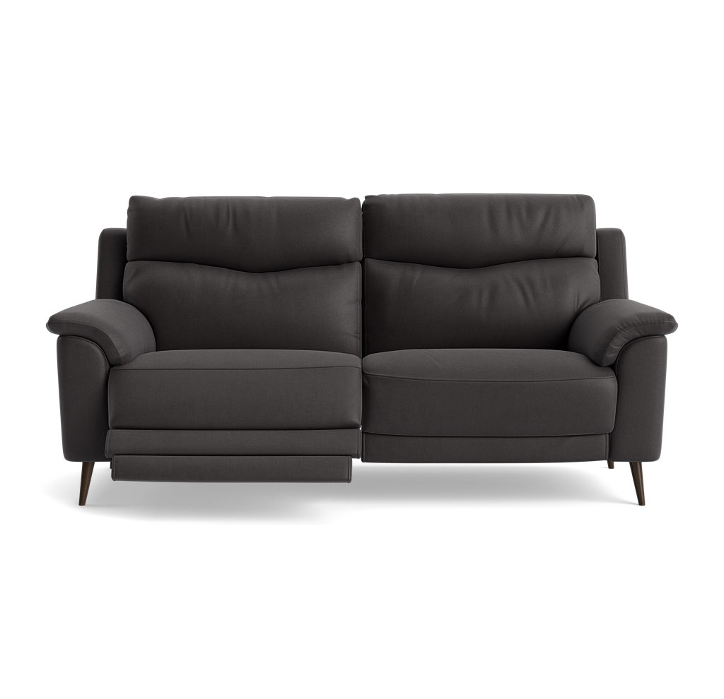 Revel Small 3 Seater Recliner Sofa - 2.5 Seater Sofa with 2 Power Recliners (Compact) Fabric - Power Recliner with USB 3 Seater Sofas Sterling Home 25 SFA-PEY-08 GRAPHITE