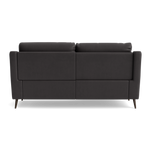 Revel Small 3 Seater Recliner Sofa - 2.5 Seater Sofa with 2 Power Recliners (Compact) Fabric - Power Recliner with USB — SFA-PEY-08 GRAPHITE, gallery image 2