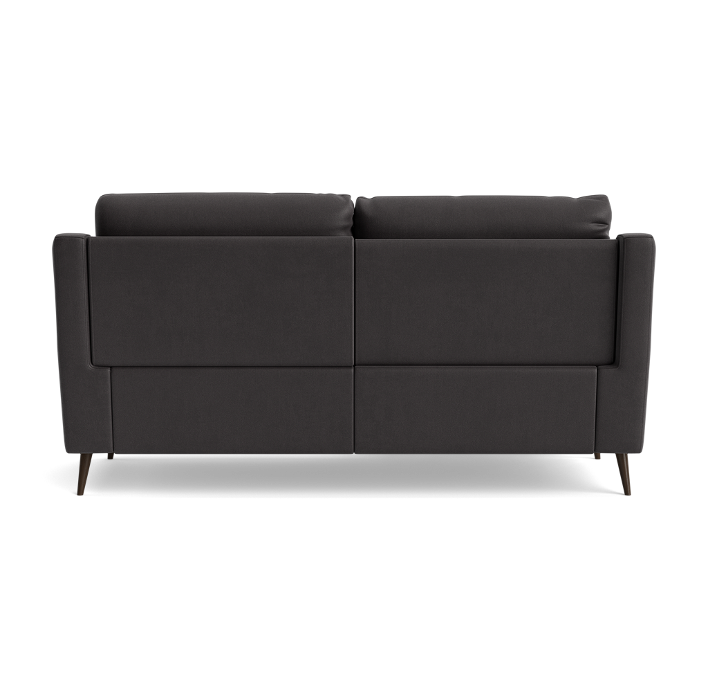Revel Small 3 Seater Recliner Sofa - 2.5 Seater Sofa with 2 Power Recliners (Compact) Fabric - Power Recliner with USB — SFA-PEY-08 GRAPHITE, gallery image 2