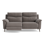 Revel Small 3 Seater Recliner Sofa - 2.5 Seater Sofa with 2 Power Recliners (Compact) Fabric - Power Recliner with USB