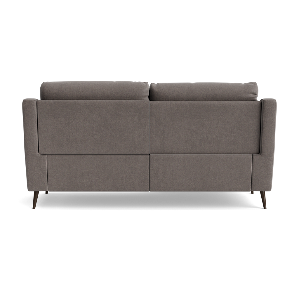 Revel Small 3 Seater Recliner Sofa - 2.5 Seater Sofa with 2 Power Recliners (Compact) Fabric - Power Recliner with USB — SFA-PEY-09 DOVE, gallery image 2