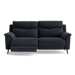 Revel Small 3 Seater Recliner Sofa - 2.5 Seater Sofa with 2 Power Recliners (Compact) Fabric - Power Recliner with USB