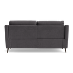 Revel Small 3 Seater Recliner Sofa - 2.5 Seater Sofa with 2 Power Recliners (Compact) Fabric - Power Recliner with USB — SFA-PEY-12 ELEPHANT, gallery image 2