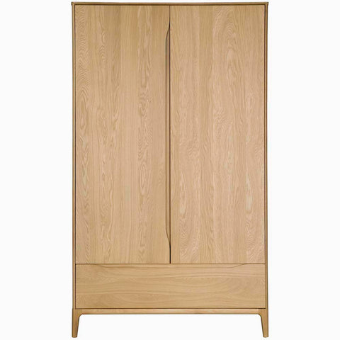Ercol Rimini 2 Door Wardrobe - 2 Door Wardrobe Clear Matt Storage Sterling Home 1