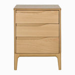 Ercol Rimini 3 Drawer Bedside Cabinet - 3 Drawer Bedside Cabinet Clear Matt Storage Sterling Home 1