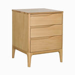 Ercol Rimini 3 Drawer Bedside Cabinet - 3 Drawer Bedside Cabinet Clear Matt Storage Sterling Home 3