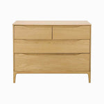 Ercol Rimini 4 Drawer Cabinet - 4 Drawer Low Wide Chest Clear Matt Storage Sterling Home 1