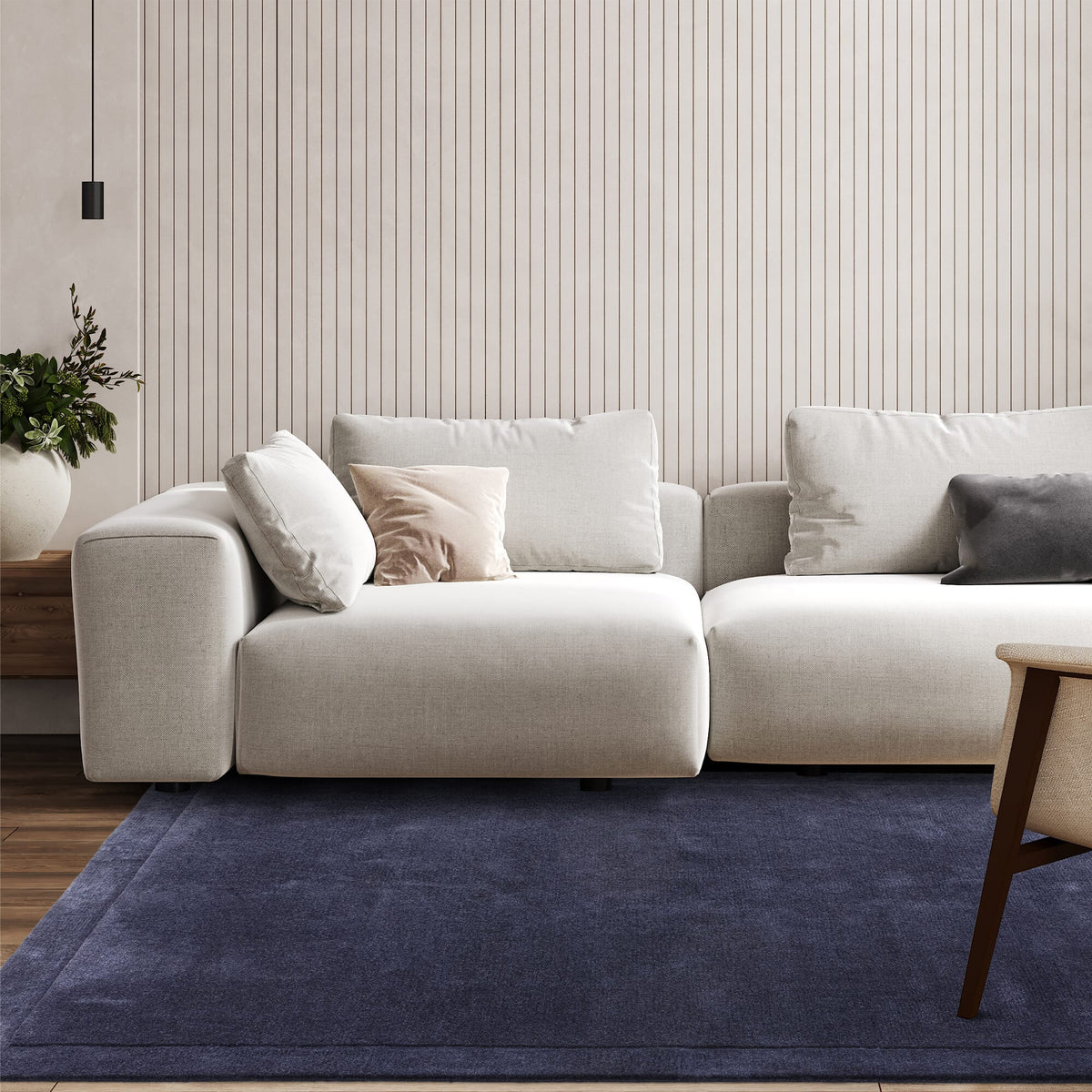 Harris Navy Rug - Navy - 160cm x 230cm Sterling Home 2