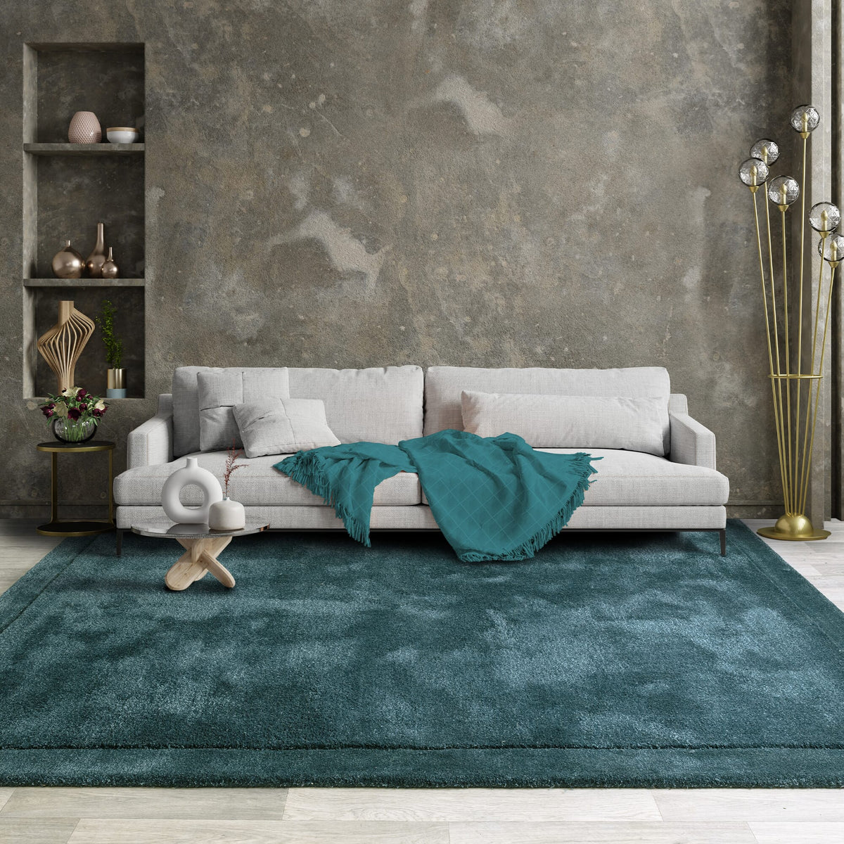 Harris Teal Rug - Teal - 120cm x 170cm Sterling Home 2